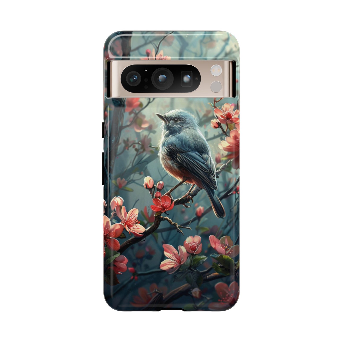Floral Bird Phone Case β Elegant Nature-Inspired Design for iPhone, Samsung & Google Pixel
