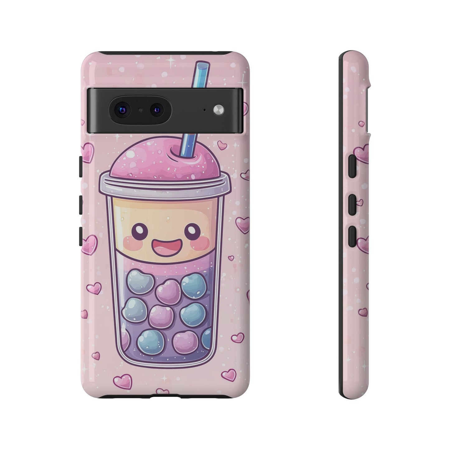 Sweet Bubble Tea Love Phone Case for iPhone, Samsung, Google Pixel