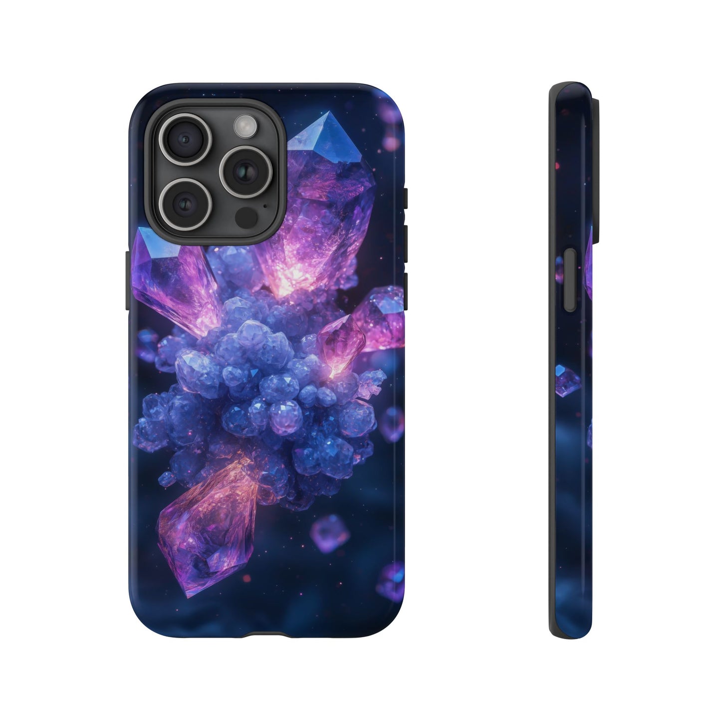 Cosmic Amethyst Crystal Phone Case for iPhone, Samsung & Google Pixel