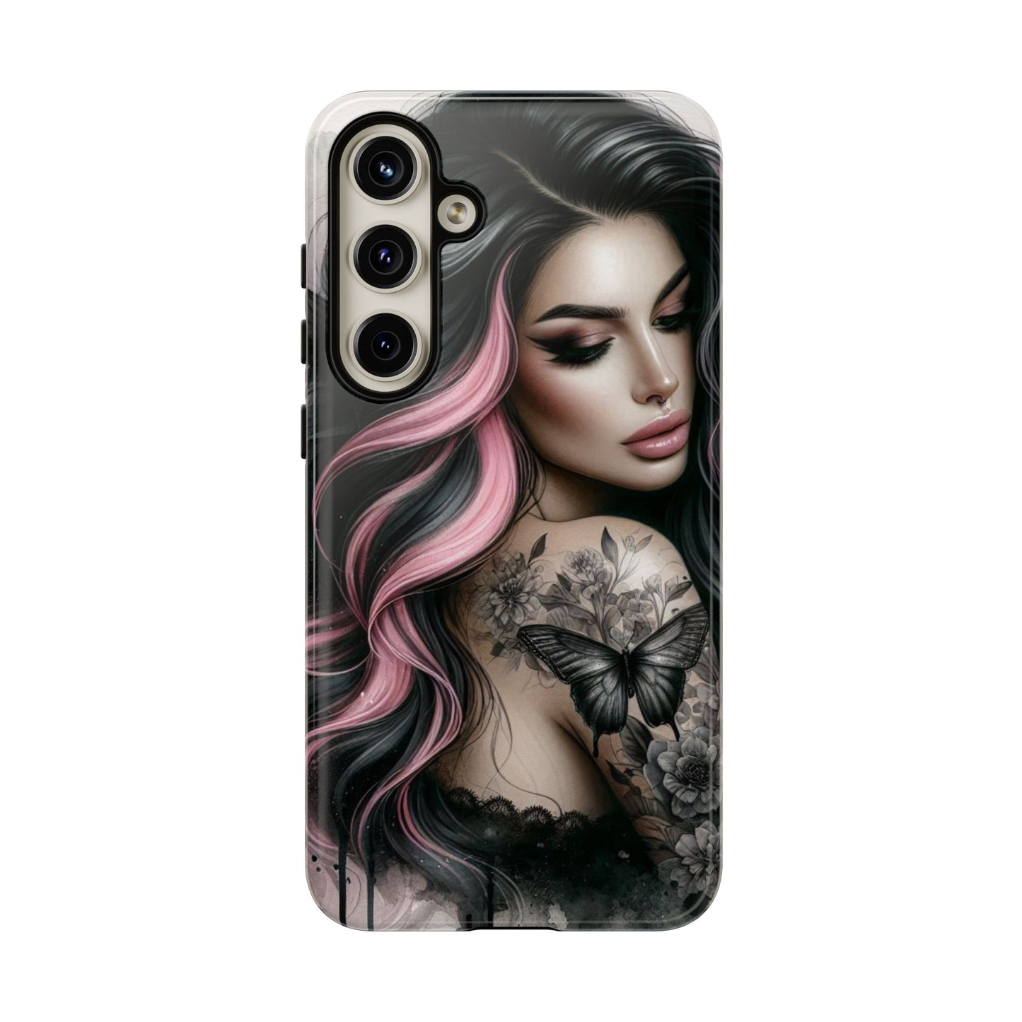 Butterfly Noir – Gothic Beauty & Inked Elegance Mobile Cover
