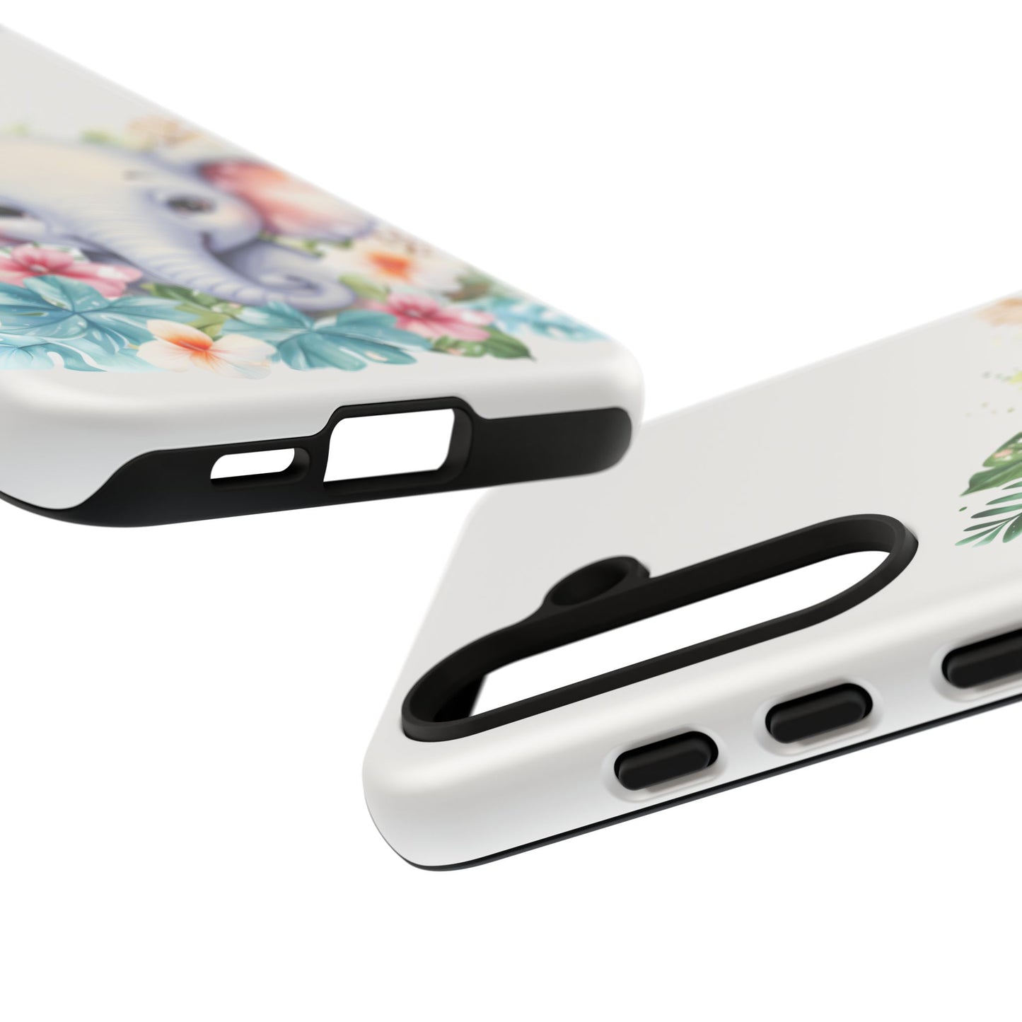 Adorable Baby Elephant Mobile Cover – Floral Fantasy Art