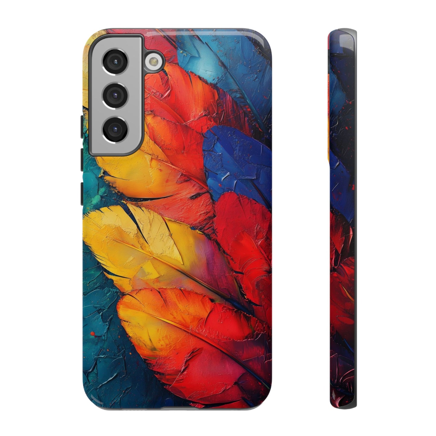 Tropical Macaw Feather Phone Case for iPhone, Samsung & Google Pixel