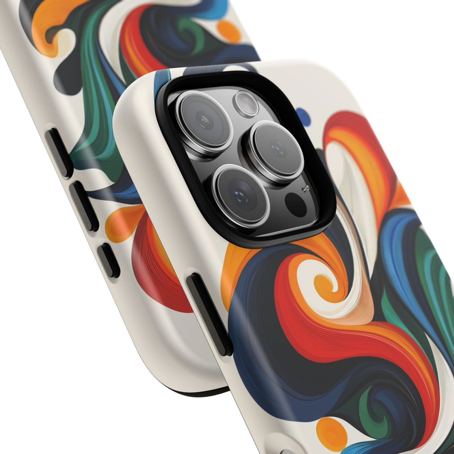 WhirlMuse – Elegant Swirl Abstract Phone Case for iPhone, Samsung & Pixel