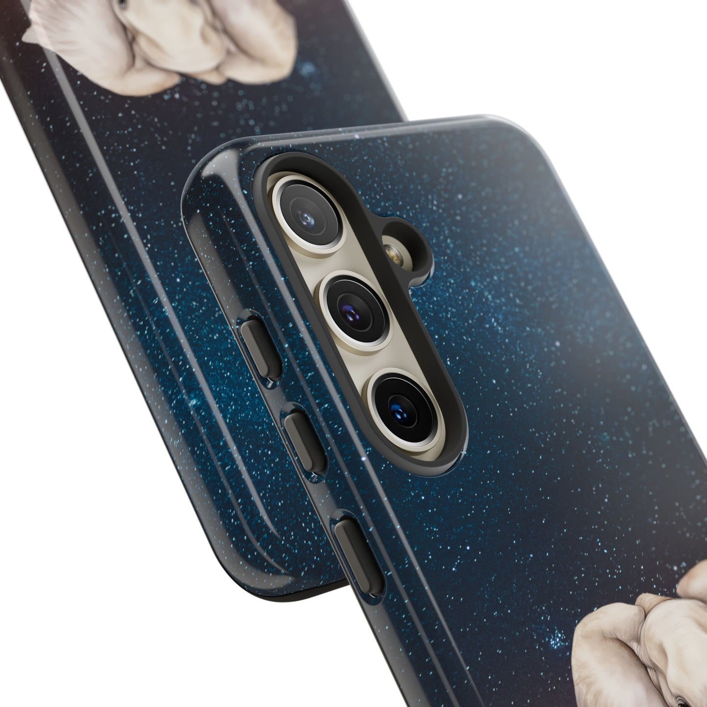 Starry Safari Elephant Family Mobile Cover – Cosmic Wildlife Aesthetic