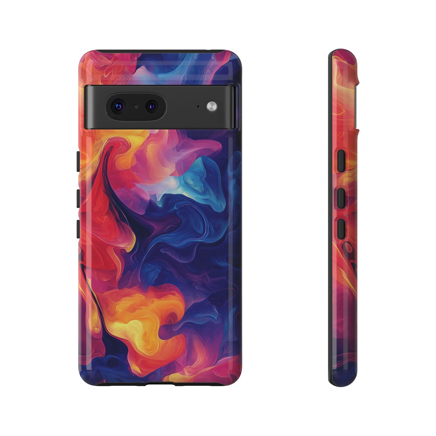 Cosmic Bloom – Abstract Vortex Phone Case for iPhone, Samsung & Pixel