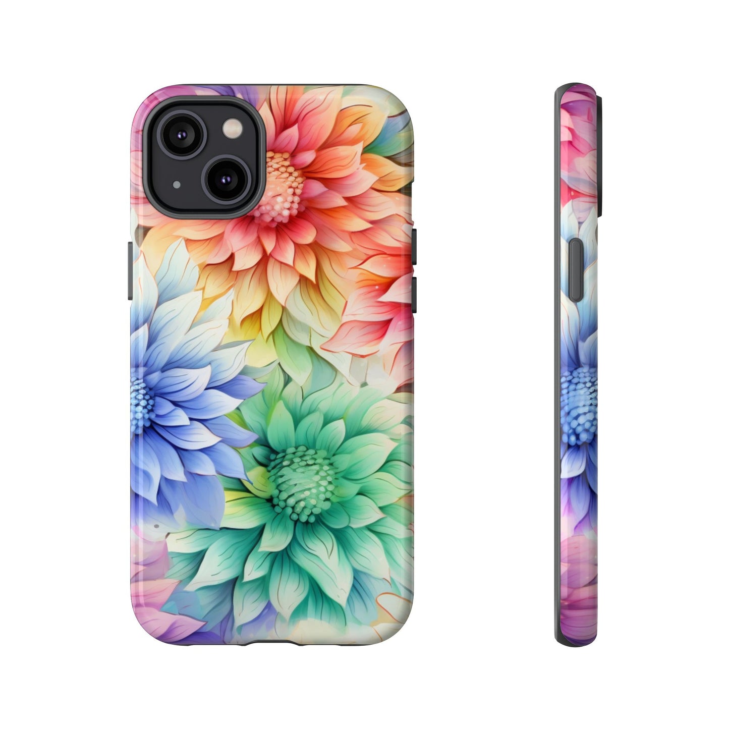 Rainbow Bloom Mandala Floral Mobile Case