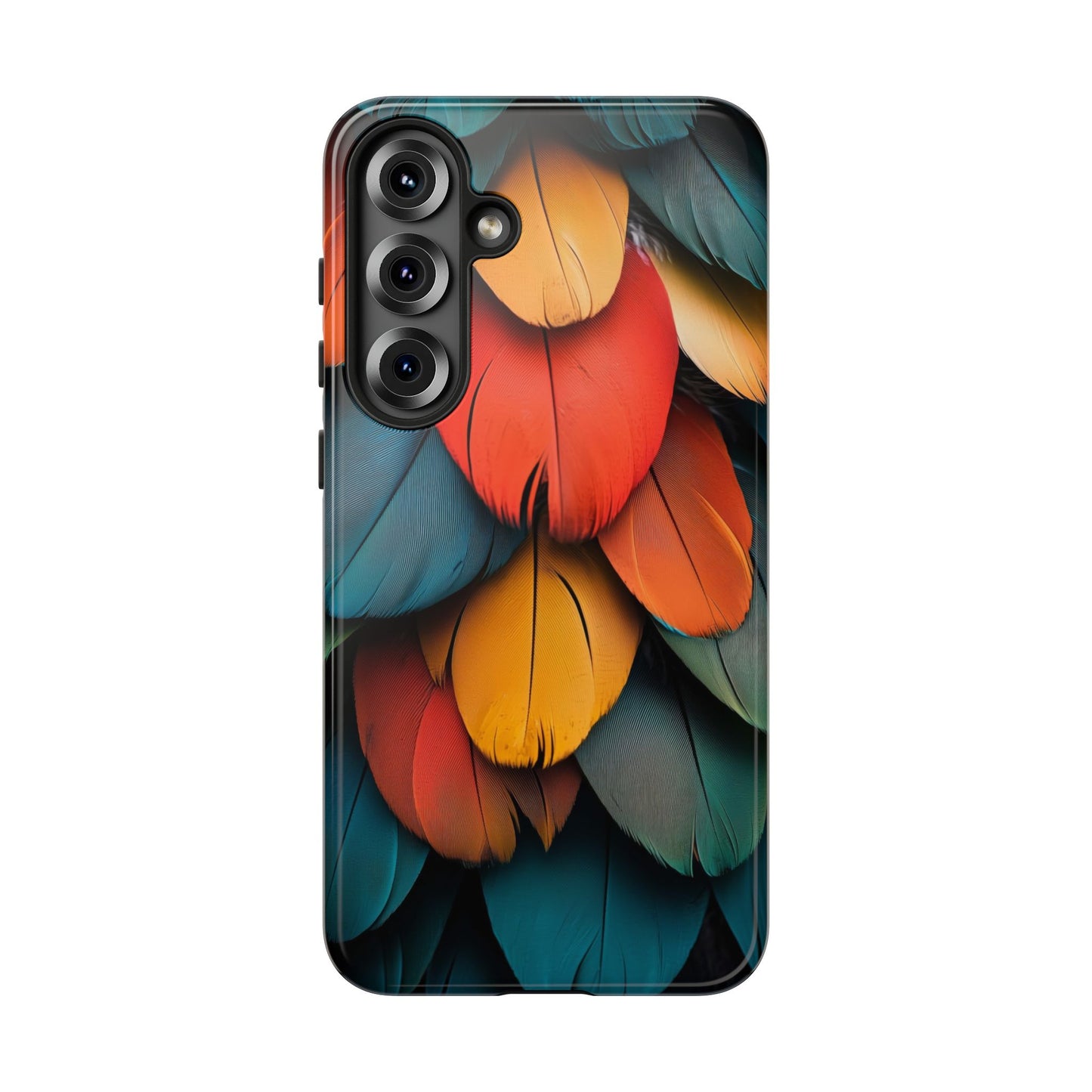 Exotic Macaw Feather Phone Case for iPhone, Samsung & Google Pixel