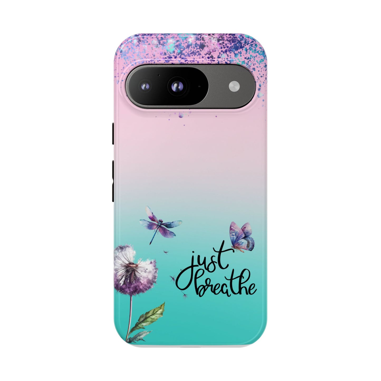 Just Breathe Phone Case - Aesthetic Minimalist Cover for iPhone, Samsung & Google Pixel