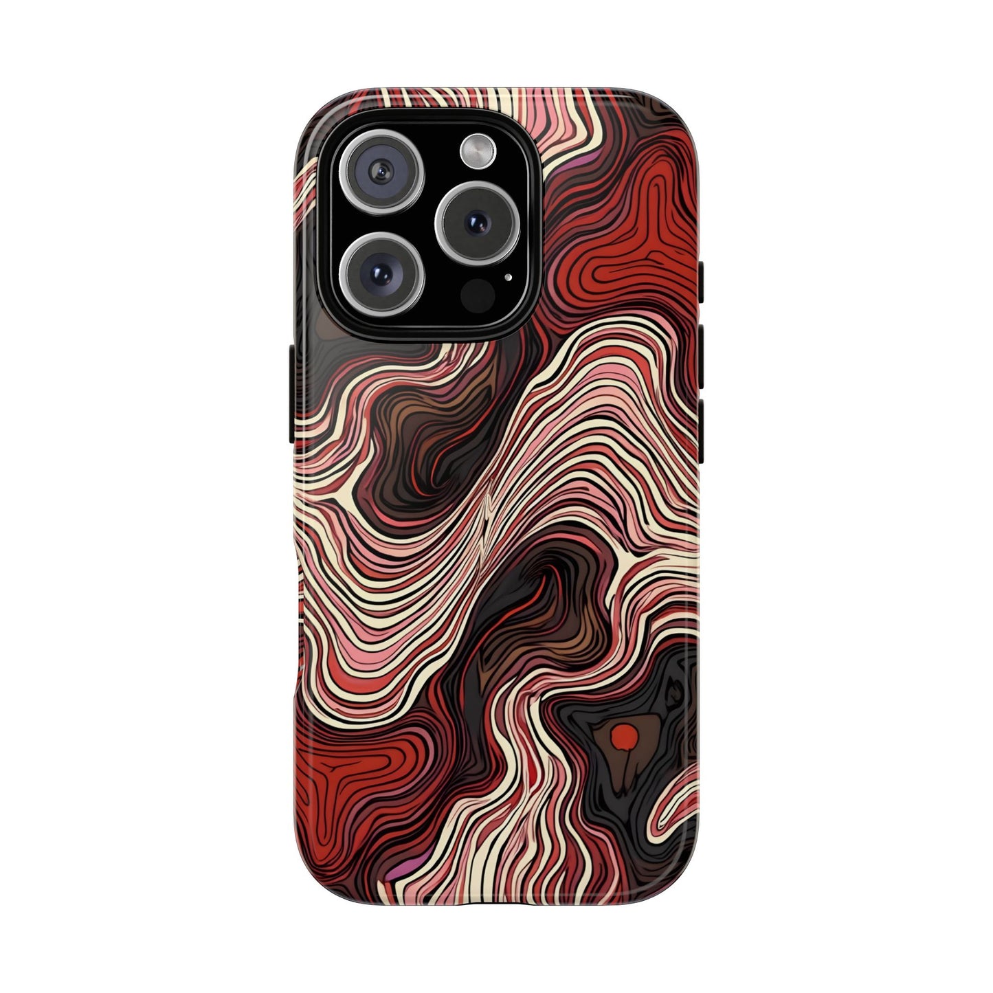 Abstract wavy illusion with swirling lines | Pattern Design