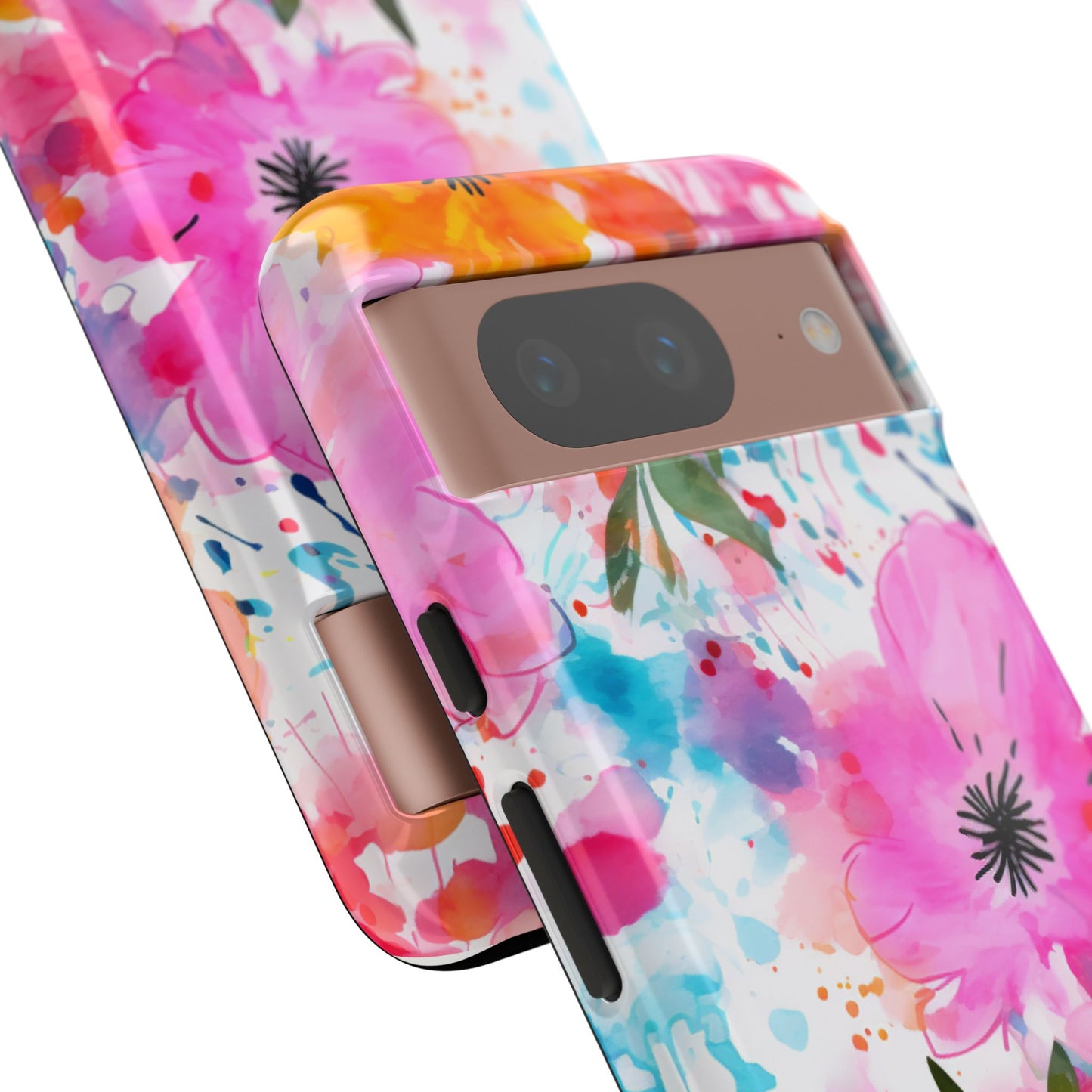 Vibrant Watercolor Floral Phone Case – Artistic & Colorful Design