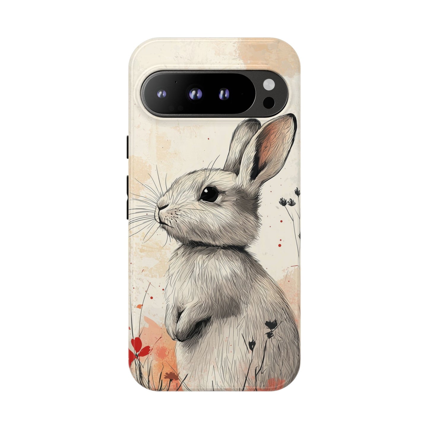 Curious Meadow: Gentle Rabbit Phone Case for iPhone, Samsung & Pixel