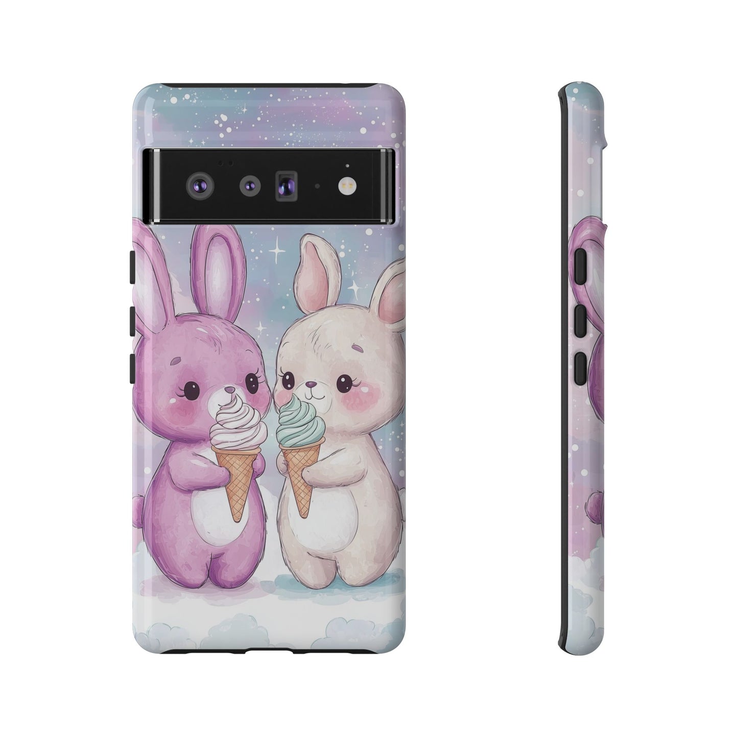 Sweet Bunny Bliss - Kawaii Anime Phone Case for iPhone, Samsung, Google Pixel