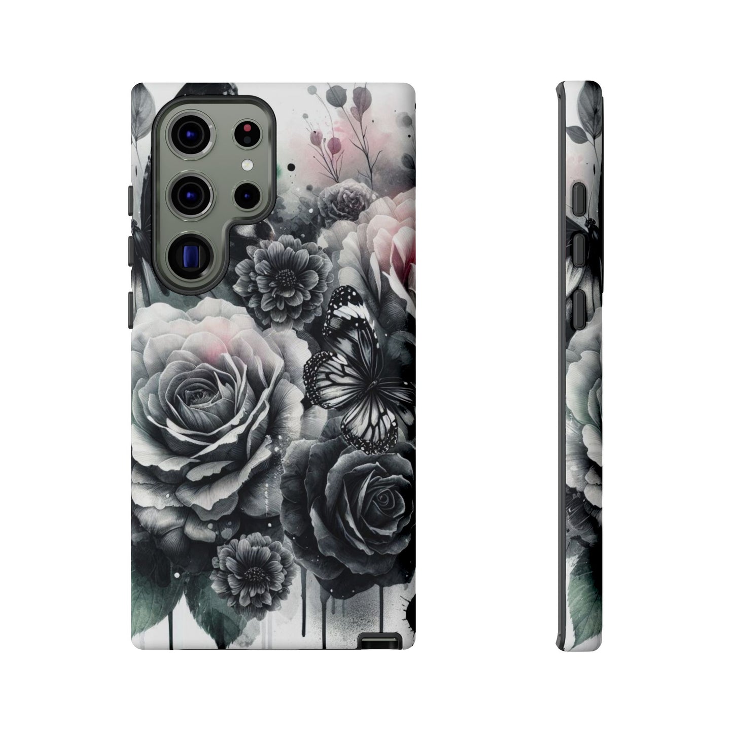 Ethereal Bloom – Floral & Butterfly Art Mobile Cover