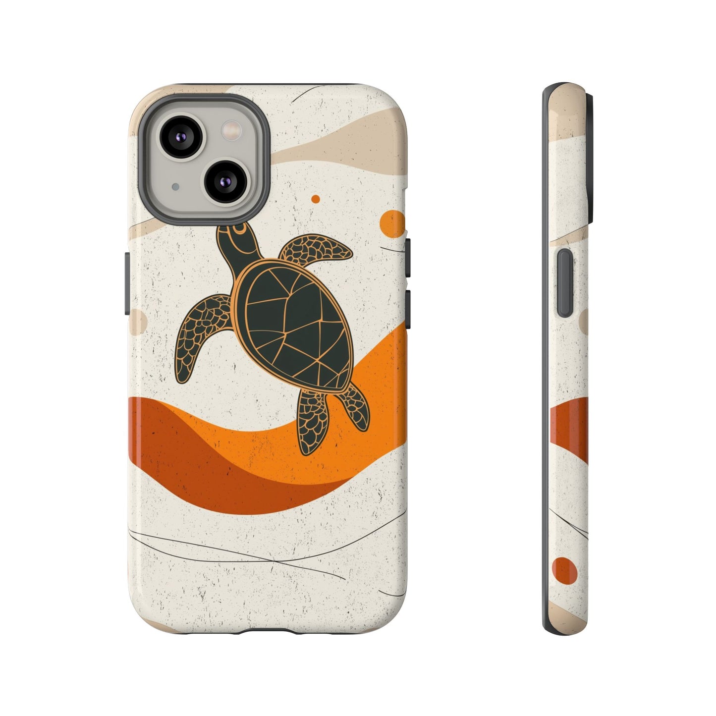 Flow of the Tide: Abstract Turtle Drift Phone Case for iPhone, Samsung & Pixel