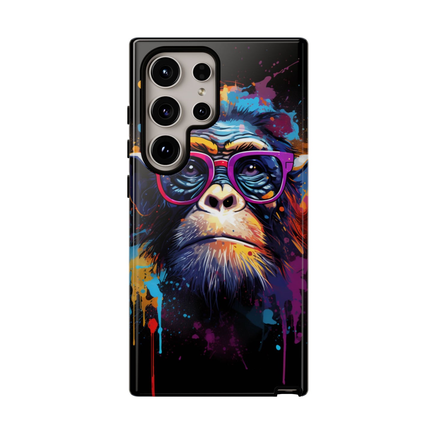 Grafitti Monkey Print Phone Case - iPhone, Samsung & Google Pixel Cover - Artistic Phone Case, Animal Lover Gift