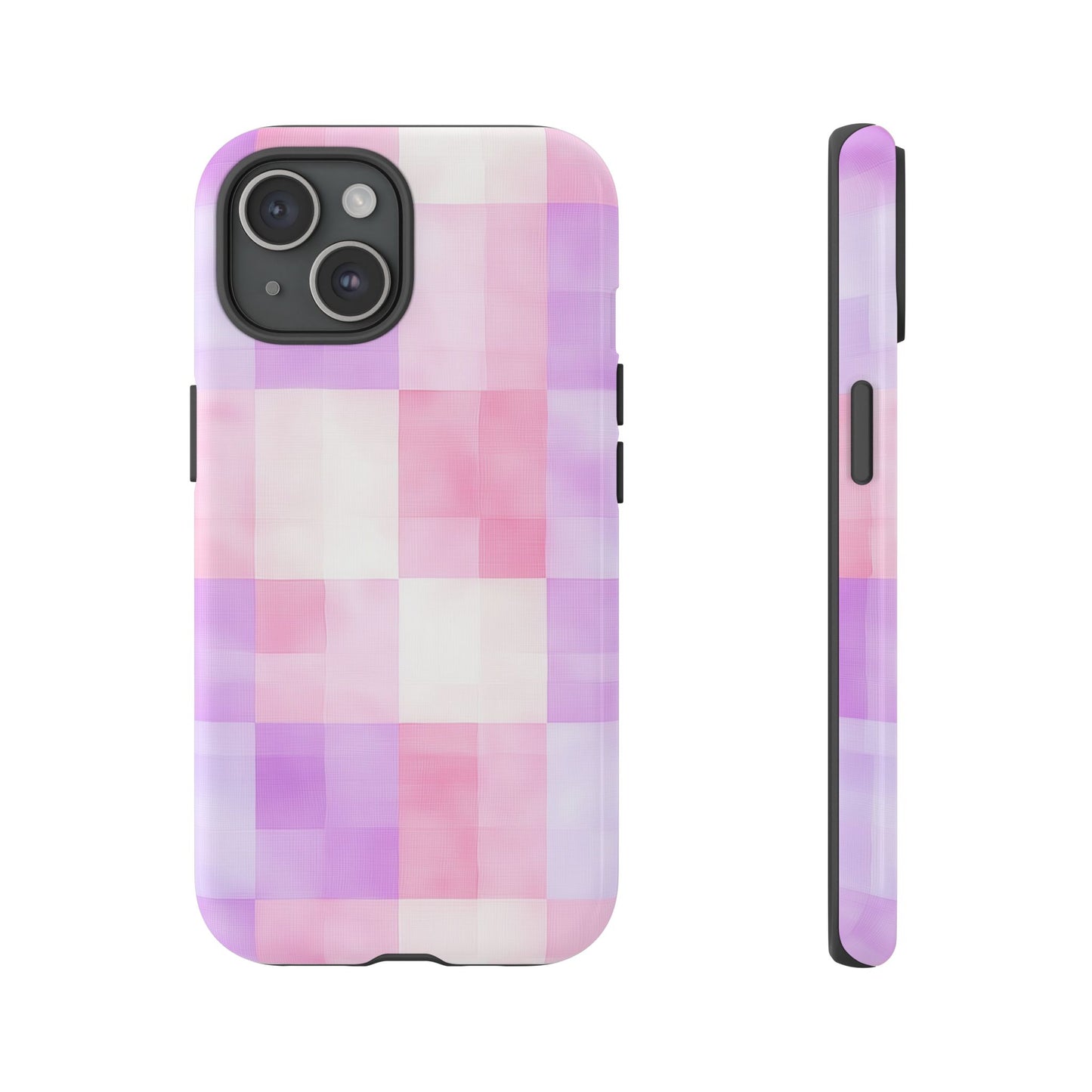 Kawaii Gingham Pastel Phone Case for iPhone, Samsung, Google Pixel
