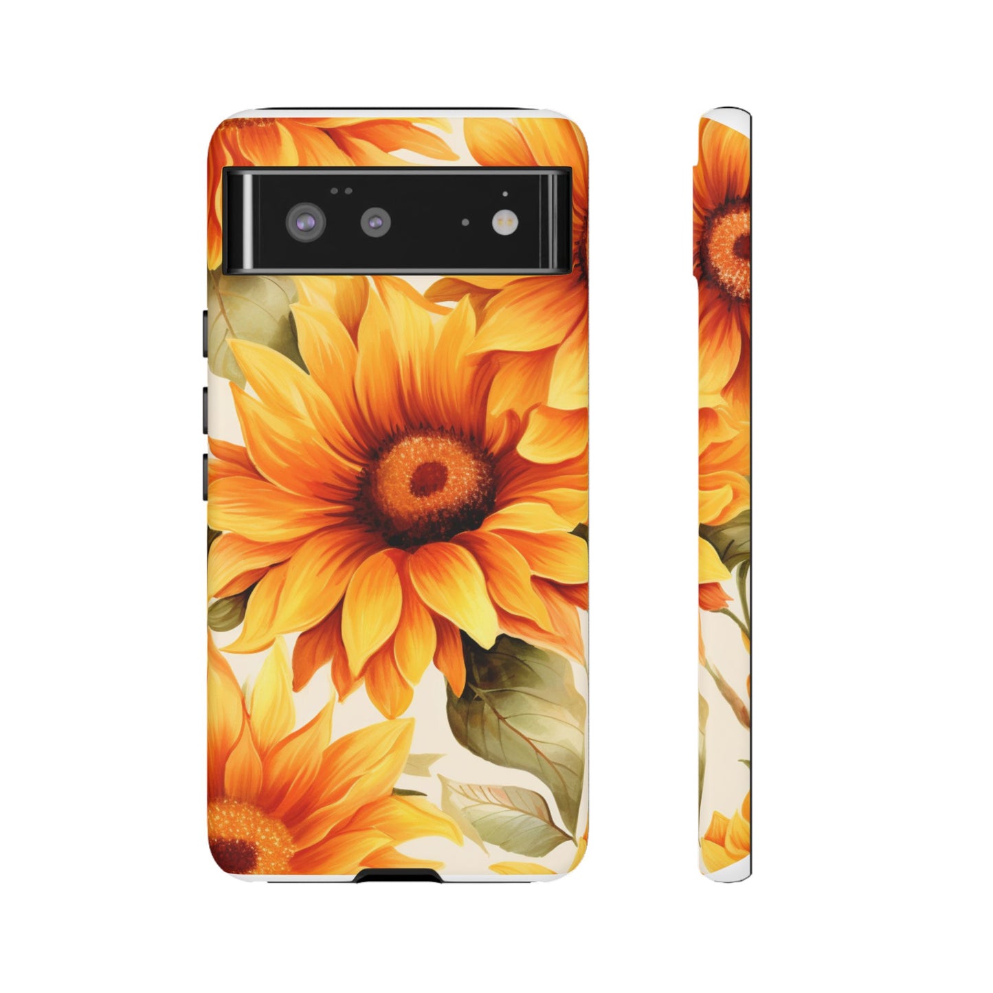 Golden Sunflower Glow Mobile Case – Radiant & Elegant