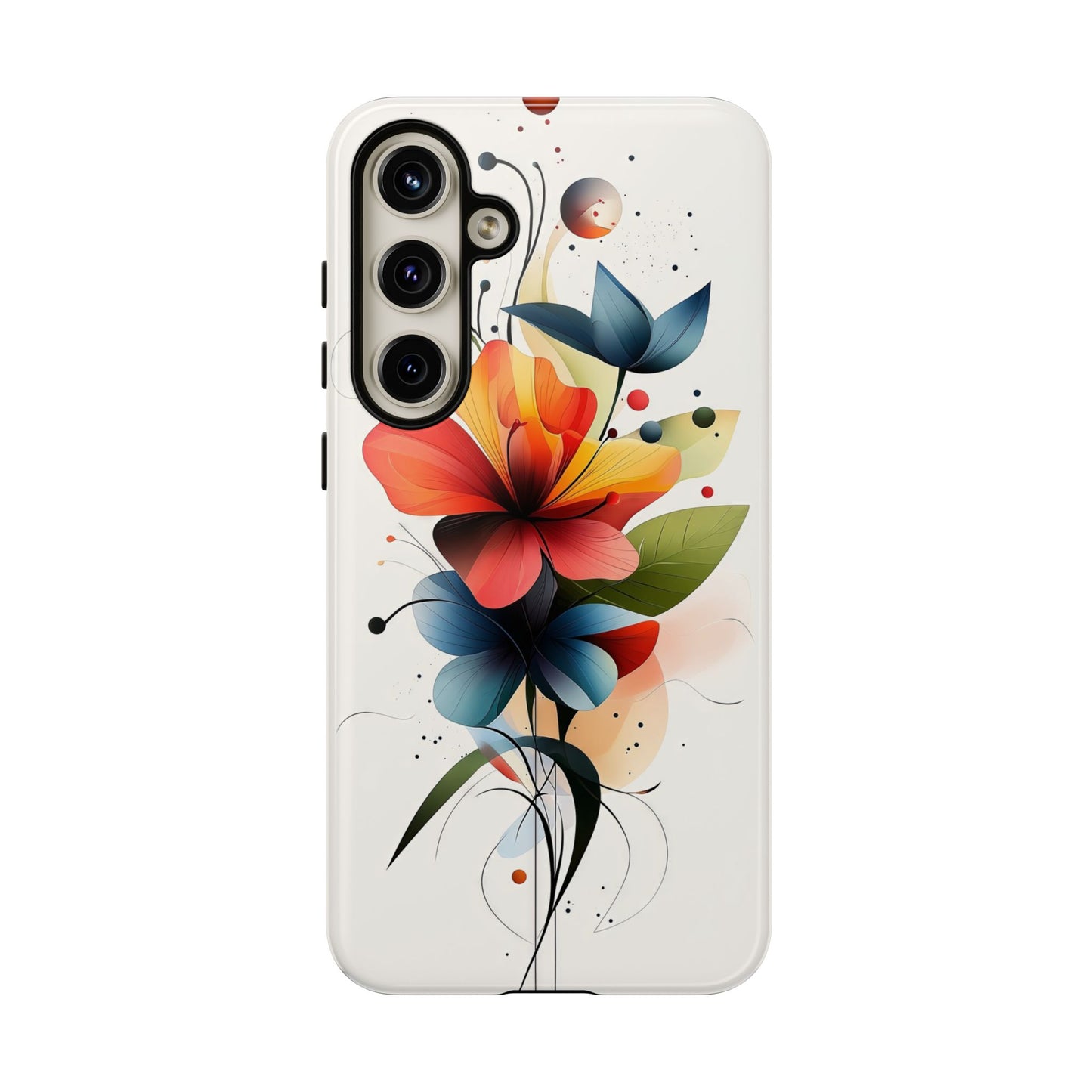 Vibrant Bloom – Modern Floral Art Phone Case for iPhone, Pixel & Samsung