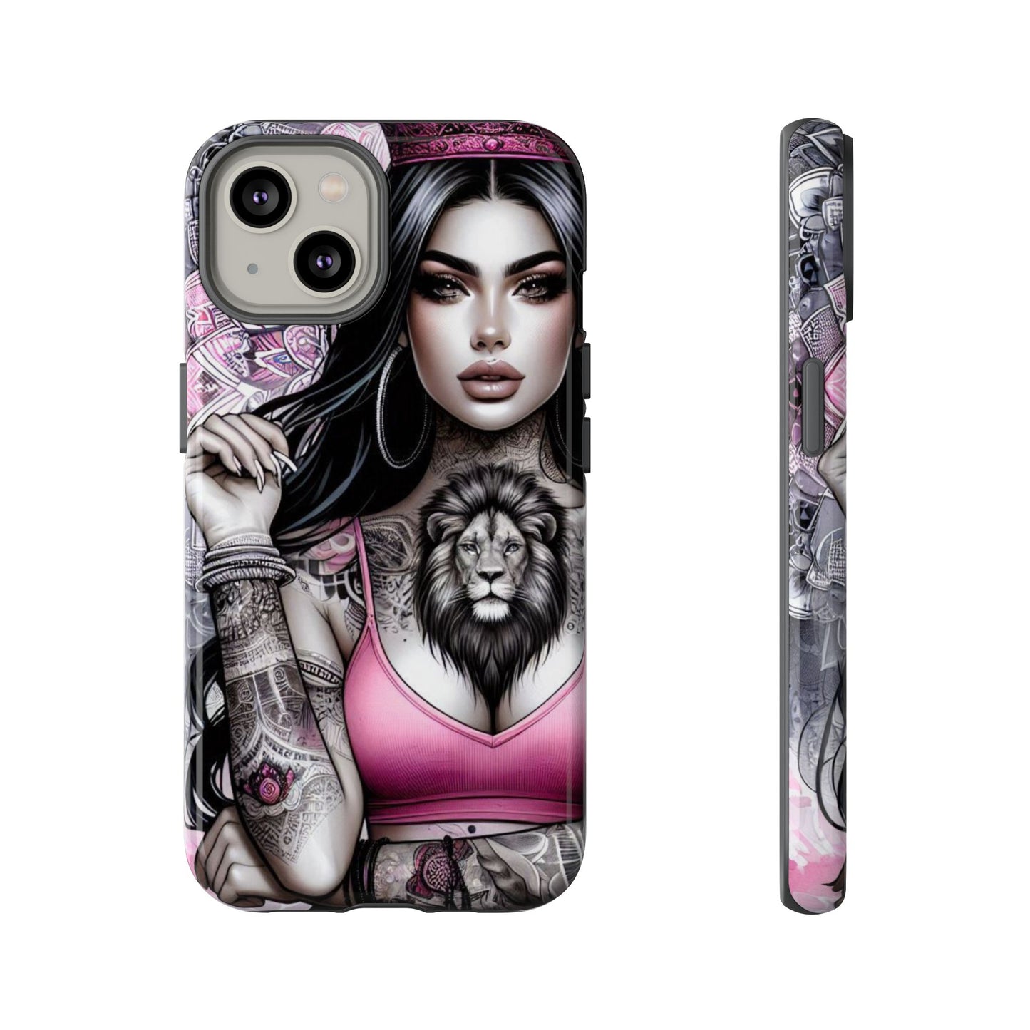 Queen of the Jungle – Regal Tattooed Goddess Mobile Cover
