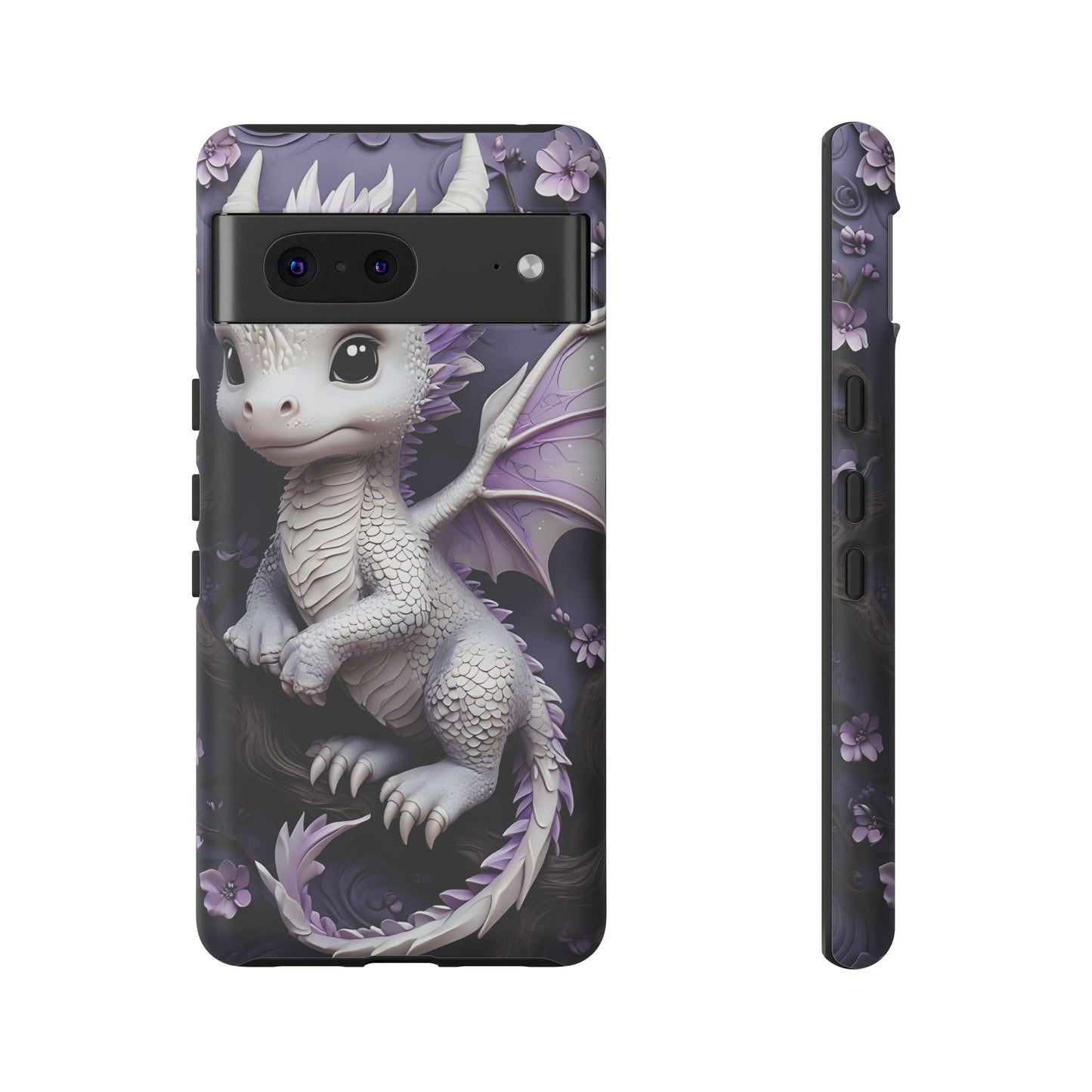 Charming Young Dragon on a Branch Phone Case Design