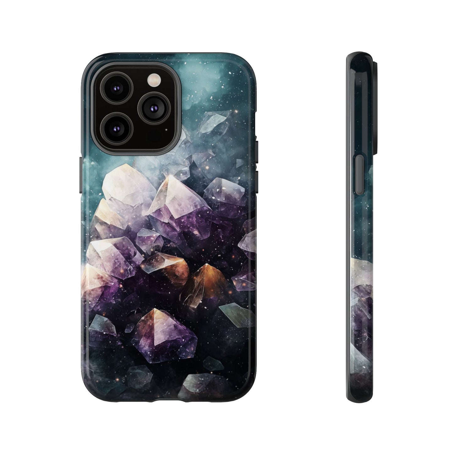 Galactic Amethyst Stones Phone Case for iPhone, Samsung & Google Pixel