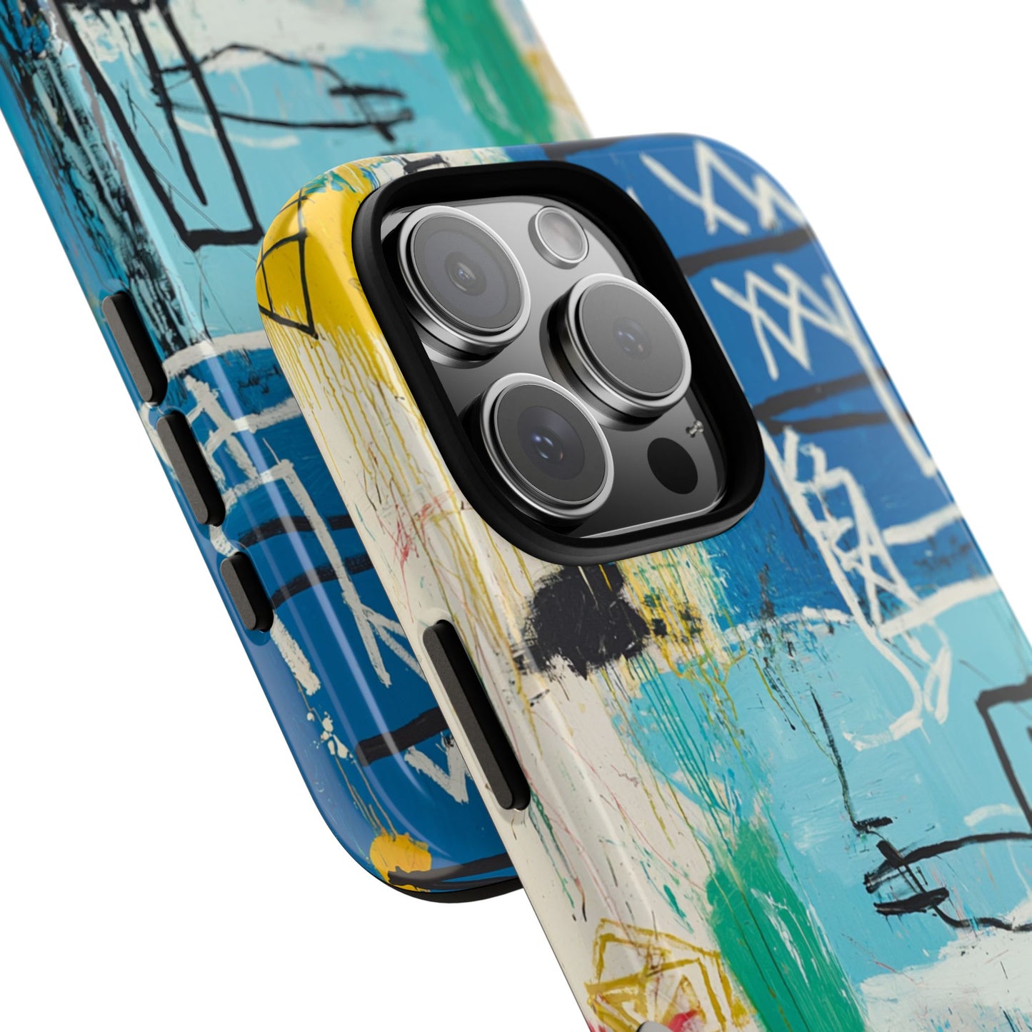 Artistic Phone Case – Jean-Michel Basquiat Graffiti Art - iPhone, Samsung & Google Pixel Cover - Artistic Painting Case, Art Lover Gift