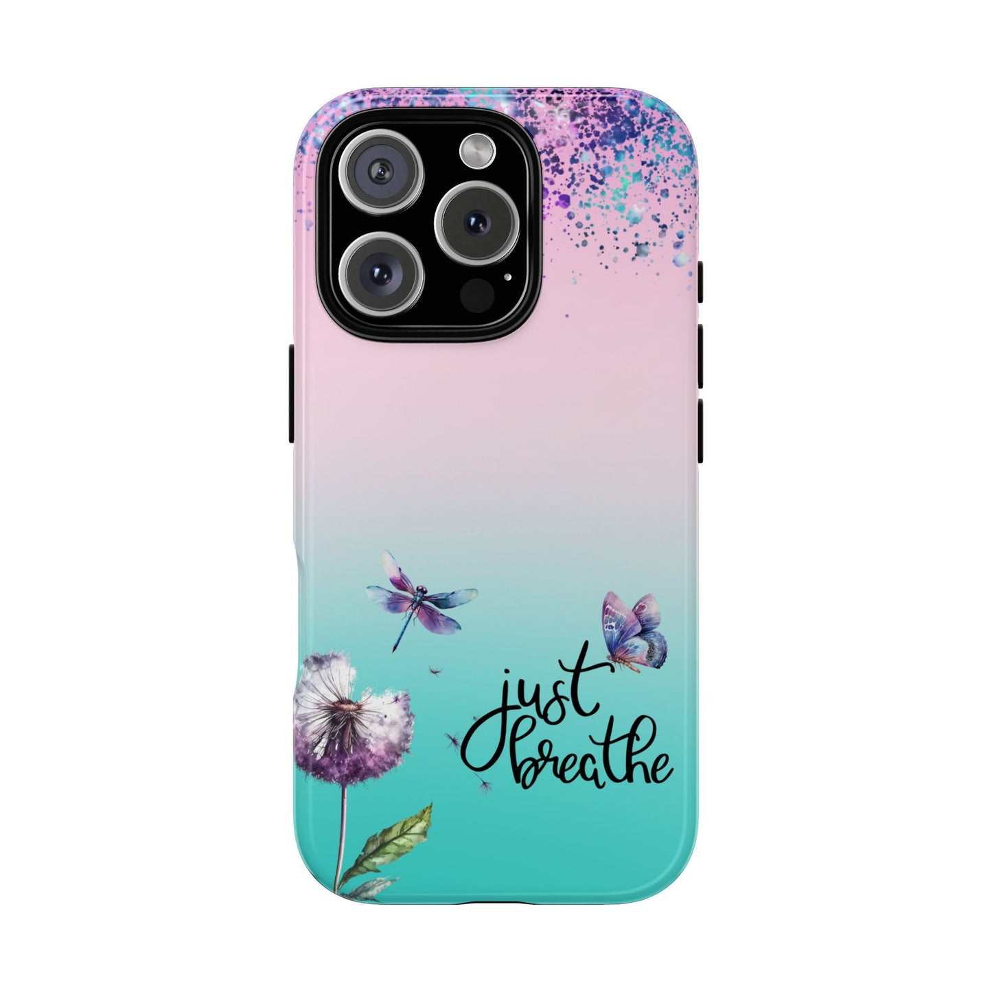 Just Breathe Phone Case - Aesthetic Minimalist Cover for iPhone, Samsung & Google Pixel