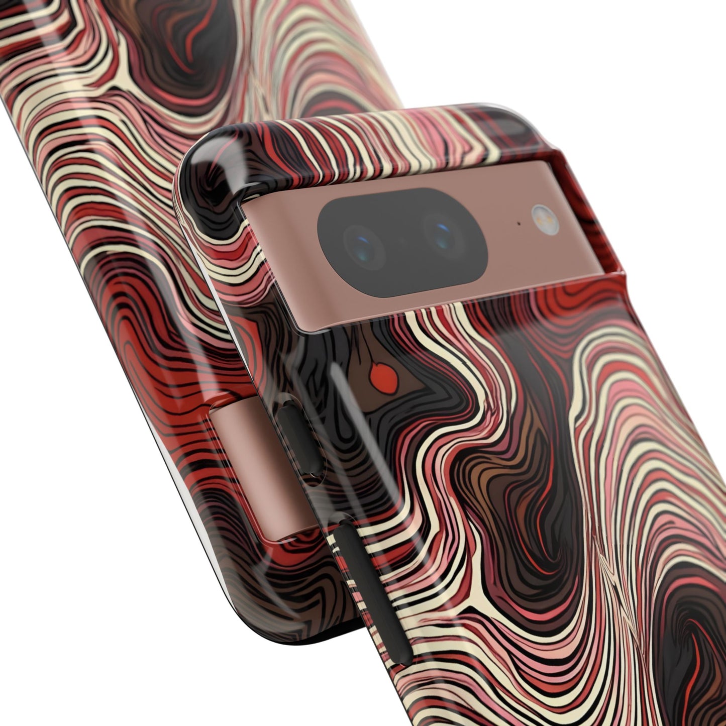Abstract wavy illusion with swirling lines | Pattern Design
