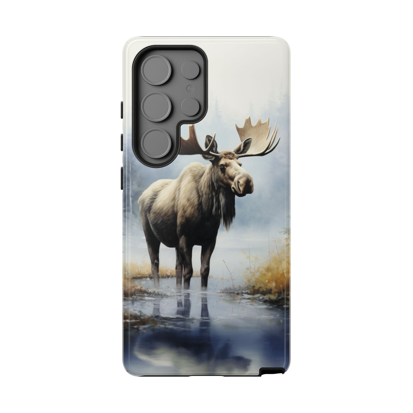 Majestic Moose Print Phone Case β Durable & Stylish Wildlife Design - iPhone, Samsung & Google Pixel Cover - Artistic Elk Phone Case, Animal Lover Gift