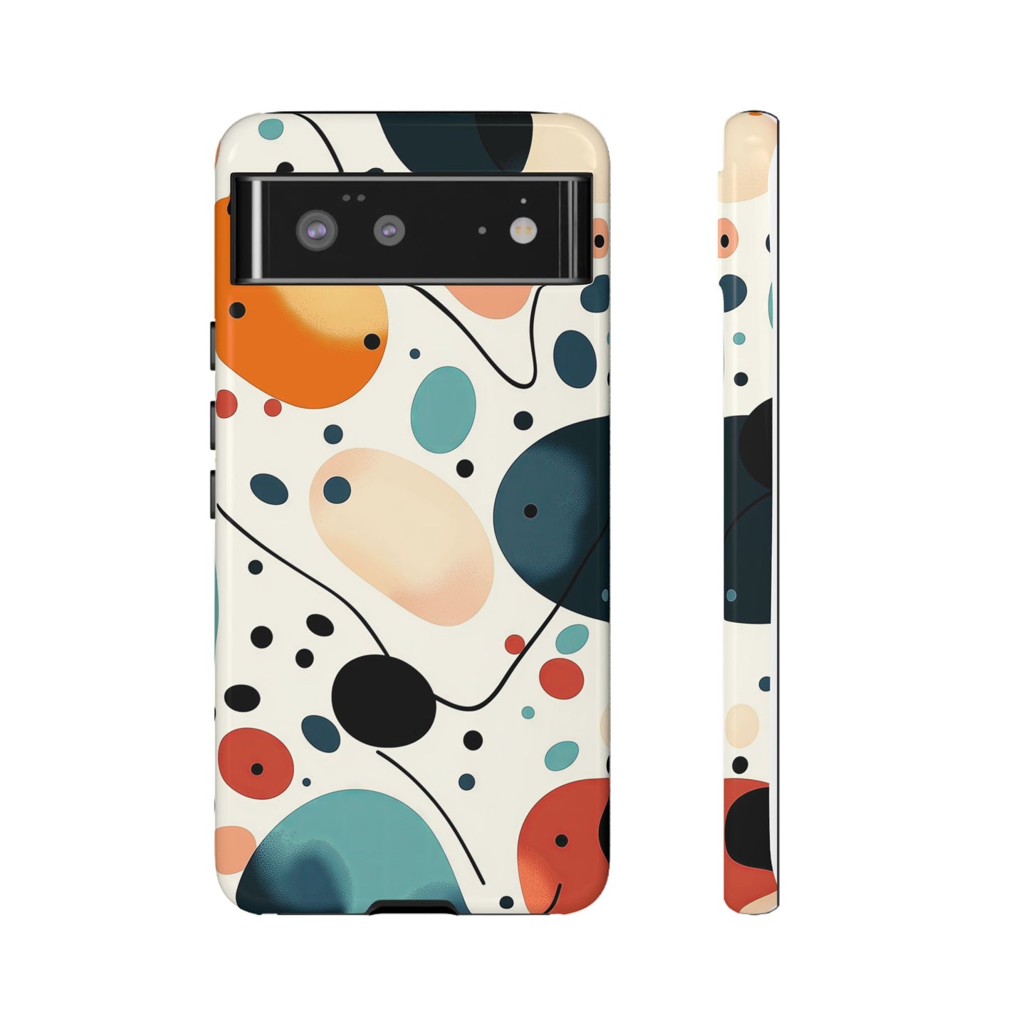 Retro Pop Pebbles – Abstract Vibe Phone Case for iPhone, Samsung & Pixel