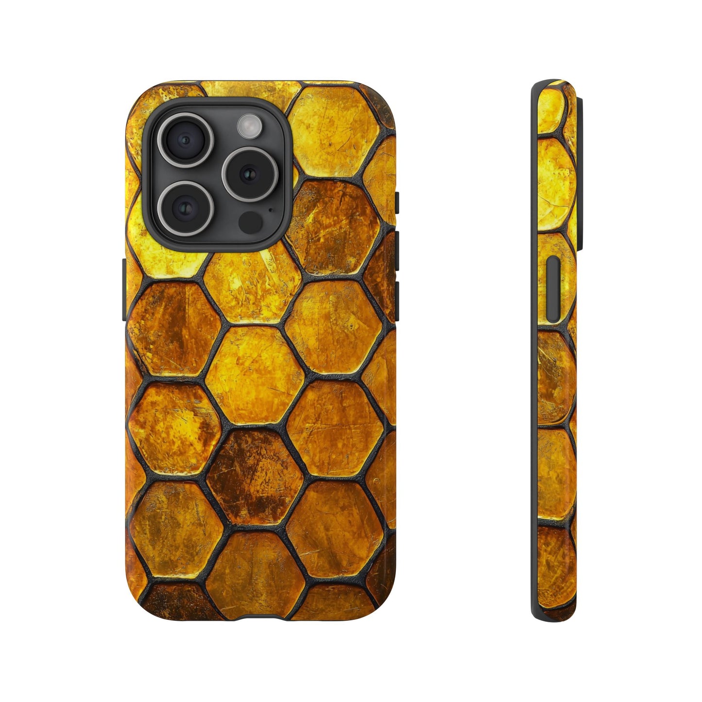 Golden Honeycomb Phone Case – iPhone, Google Pixel, Samsung