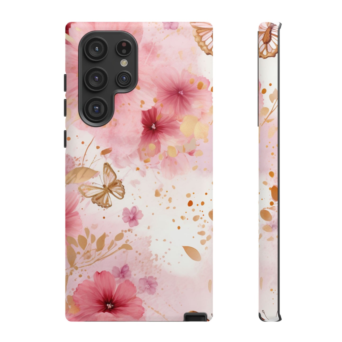 Blush Elegance Floral Mobile Case