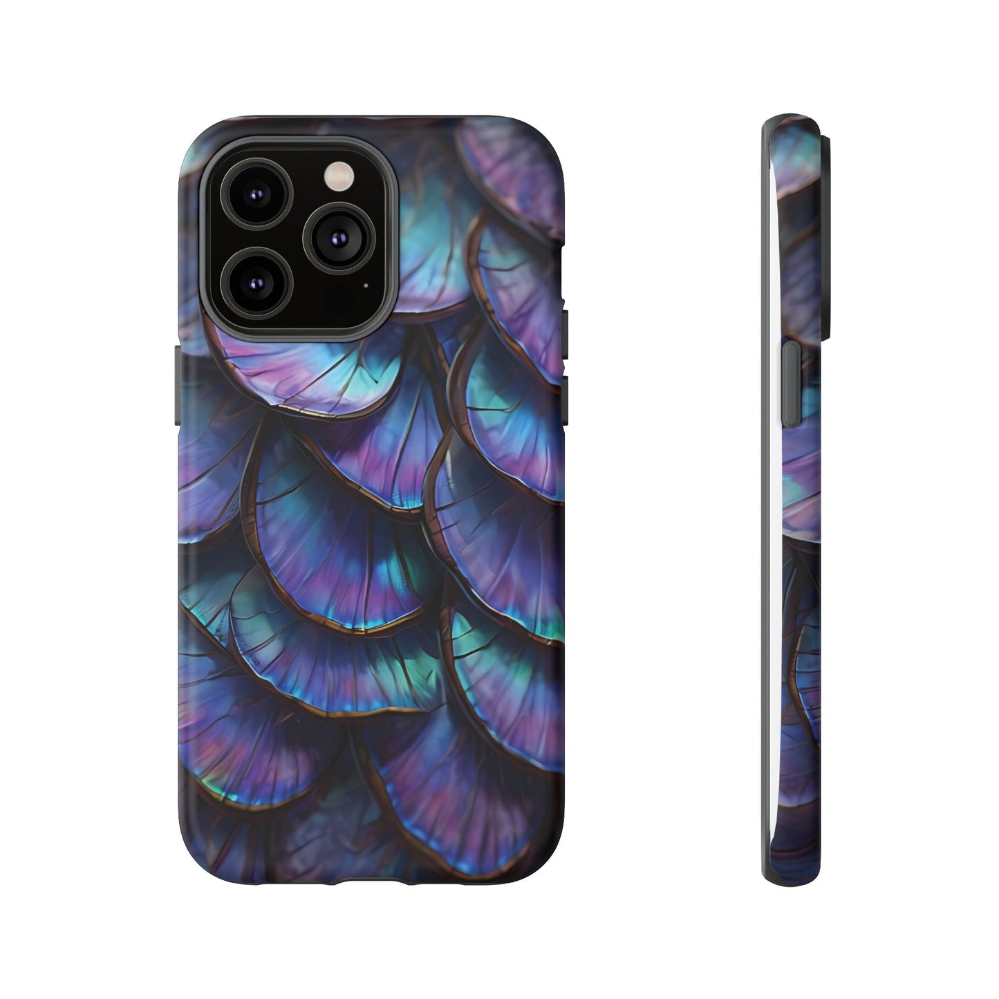Abstract Macro Shot of Iridescent Butterfly Fish Scales Phone Case Design