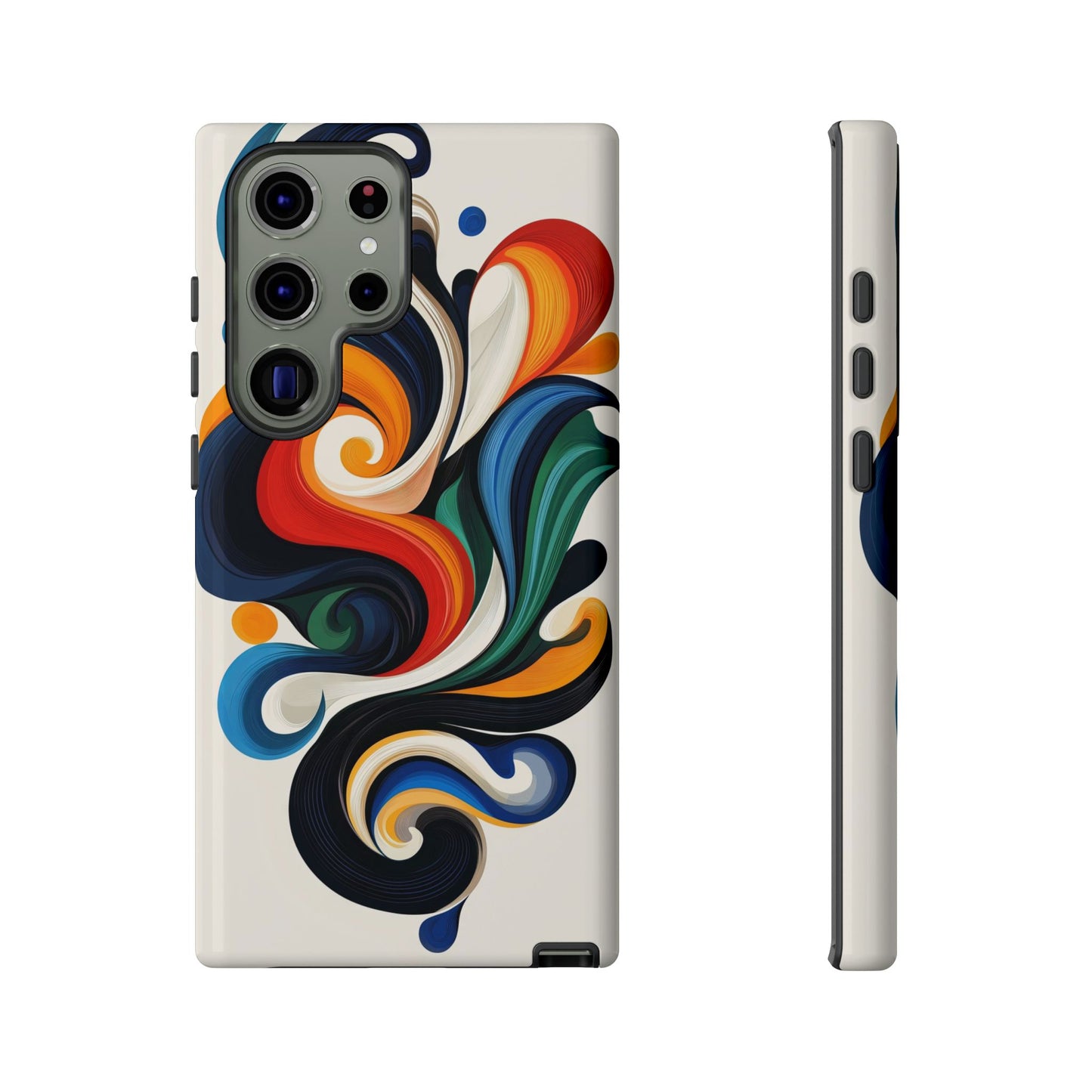 WhirlMuse – Elegant Swirl Abstract Phone Case for iPhone, Samsung & Pixel