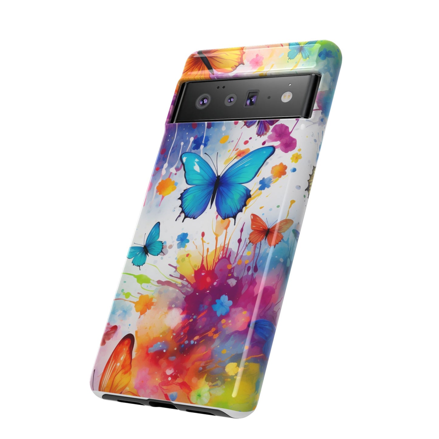 Vibrant Watercolor Butterfly Mobile Case