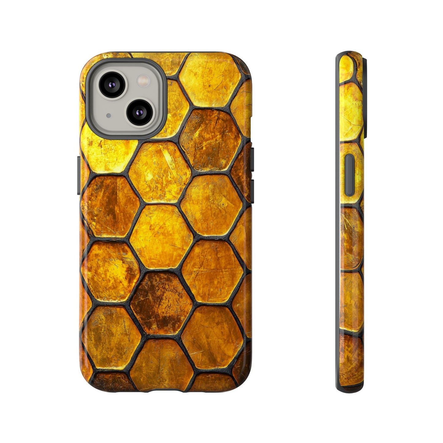 Golden Honeycomb Phone Case – iPhone, Google Pixel, Samsung