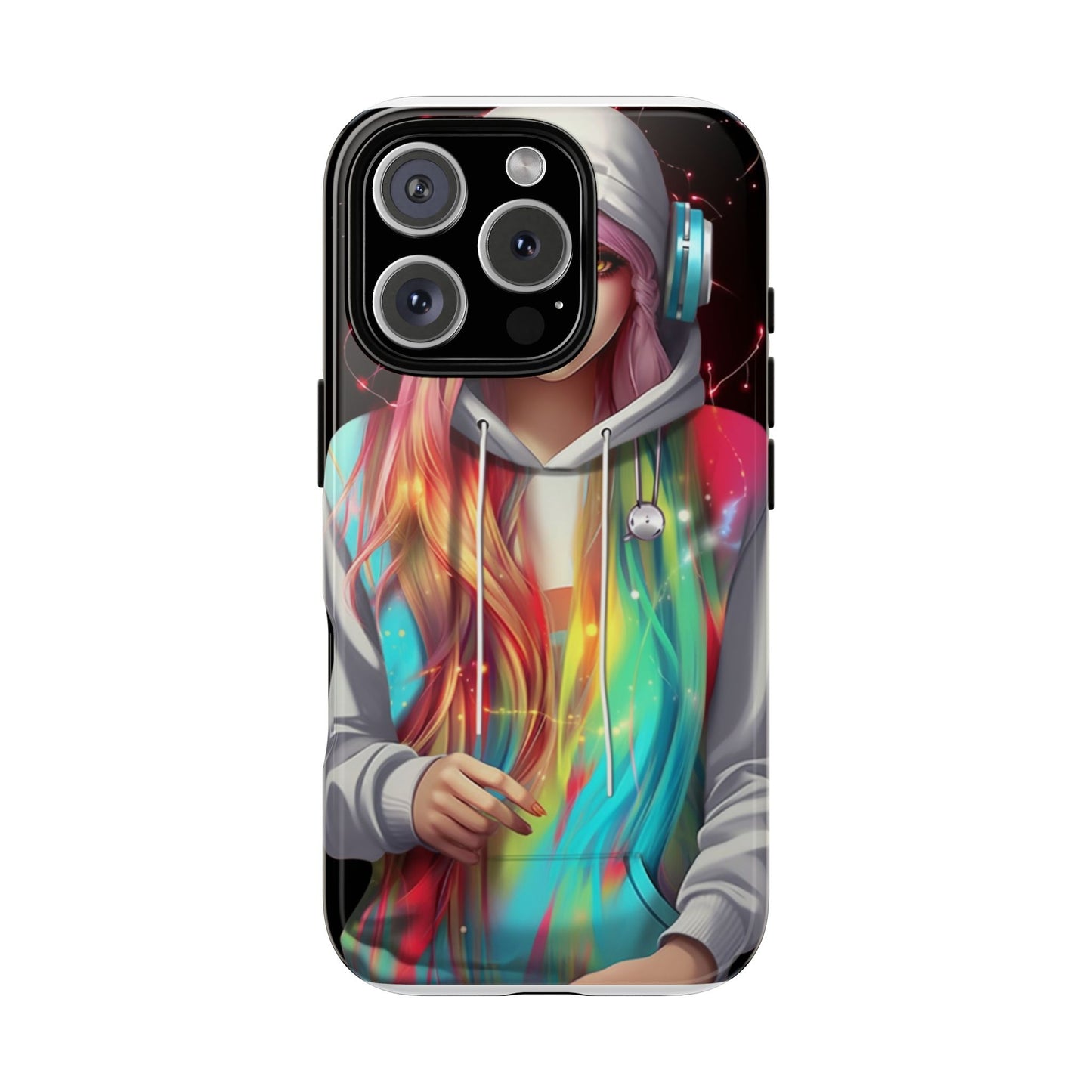 Anime Girl Phone Case - Cute Aesthetic Cover for iPhone, Samsung & Google Pixel, Girly Phone Case, Kawaii Phone Case, Anime Lover Gift