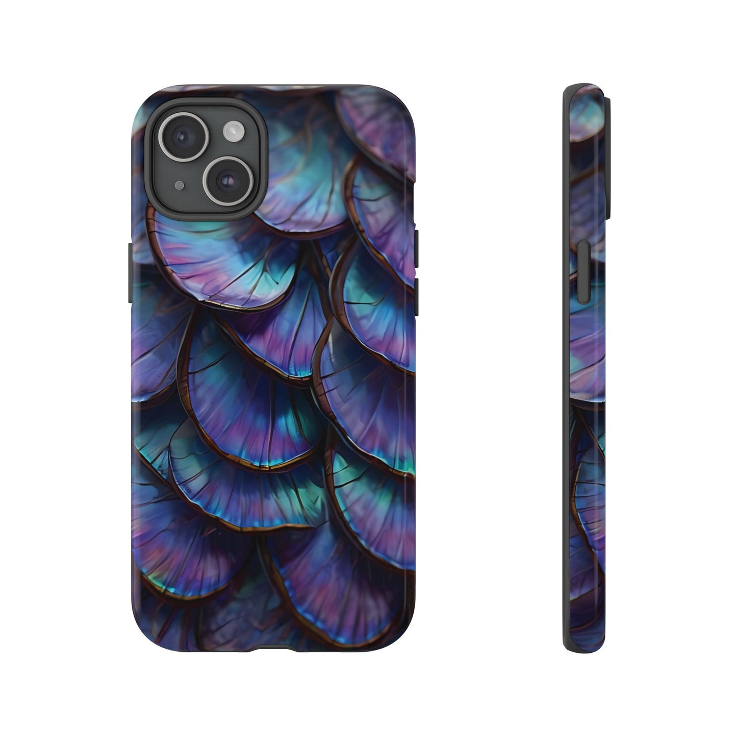 Abstract Macro Shot of Iridescent Butterfly Fish Scales Phone Case Design