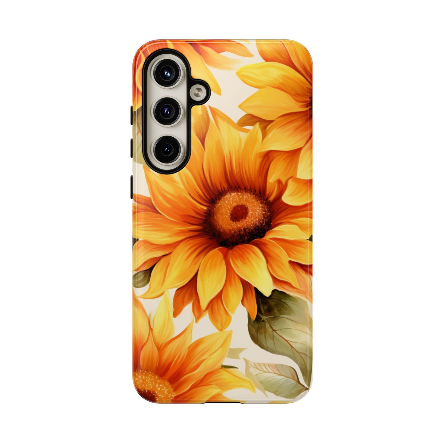 Golden Sunflower Glow Mobile Case – Radiant & Elegant