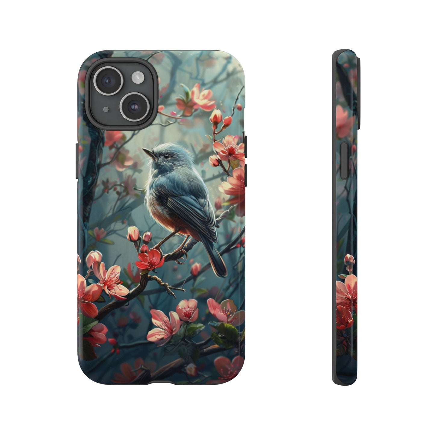 Floral Bird Phone Case β Elegant Nature-Inspired Design for iPhone, Samsung & Google Pixel