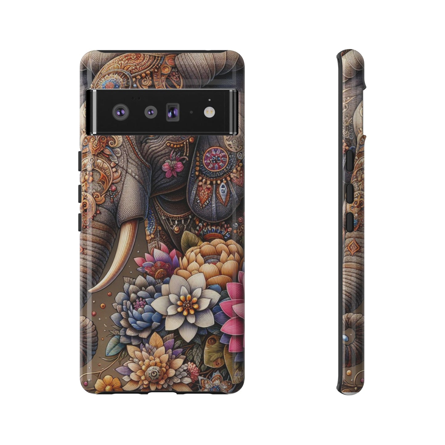 Royal Ornate Elephant Mobile Cover – Luxurious Bohemian Art