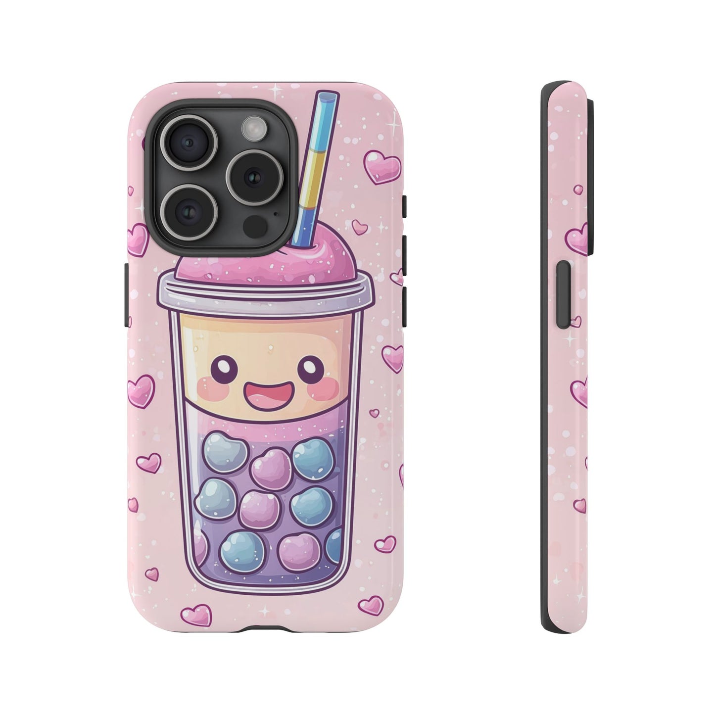 Sweet Bubble Tea Love Phone Case for iPhone, Samsung, Google Pixel