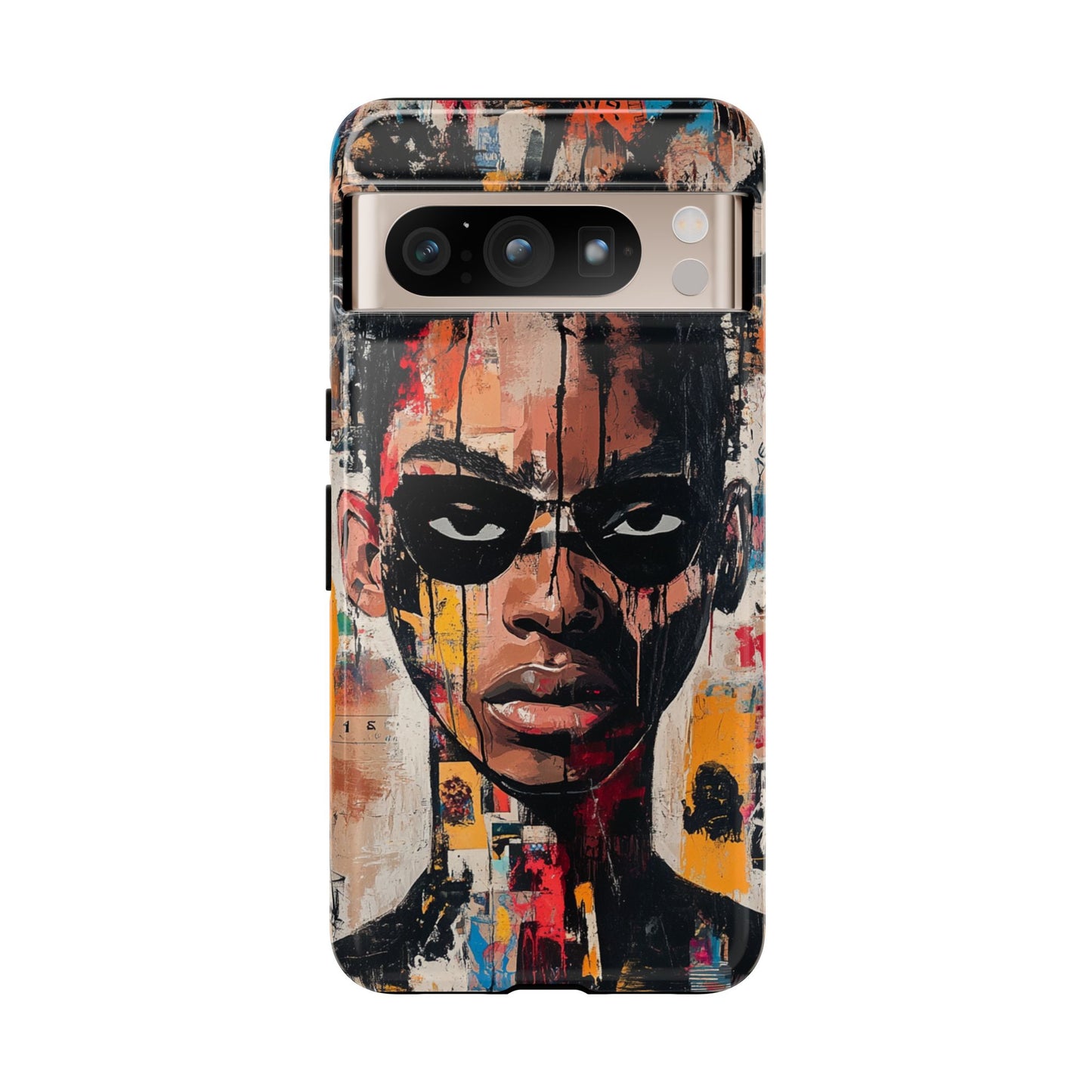 Abstract Graffiti Phone Case – Basquiat Art Inspired - iPhone, Samsung & Google Pixel Cover - Artistic Painting Case, Art Lover Gift