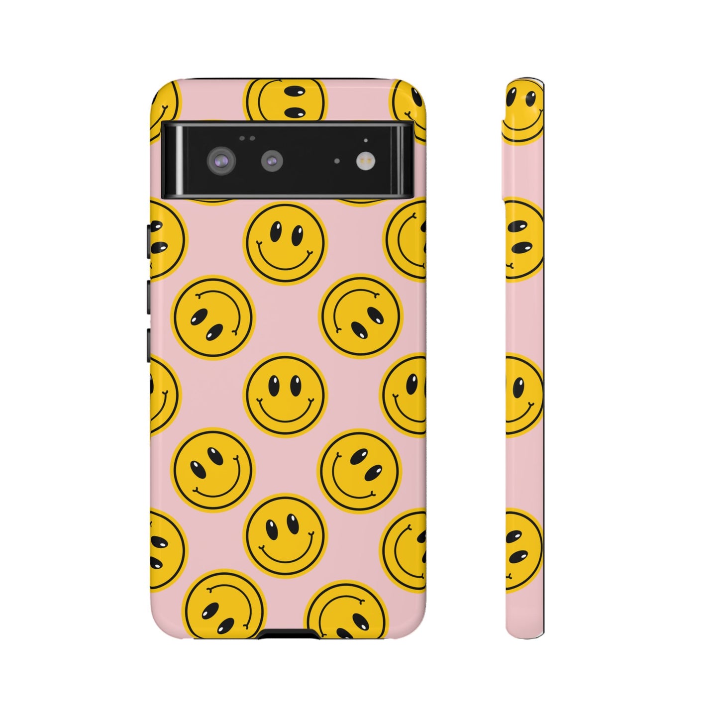 Retro Smiley Face Phone Case – Vintage Aesthetic Cover for iPhone, Samsung & Google Pixel