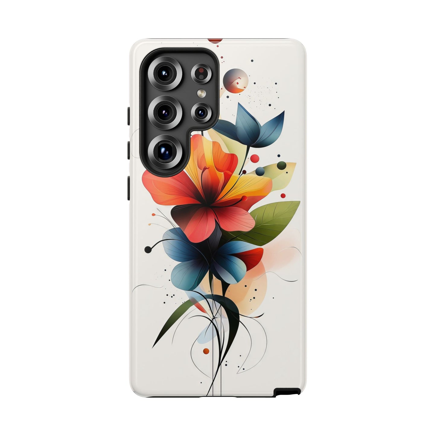 Vibrant Bloom – Modern Floral Art Phone Case for iPhone, Pixel & Samsung