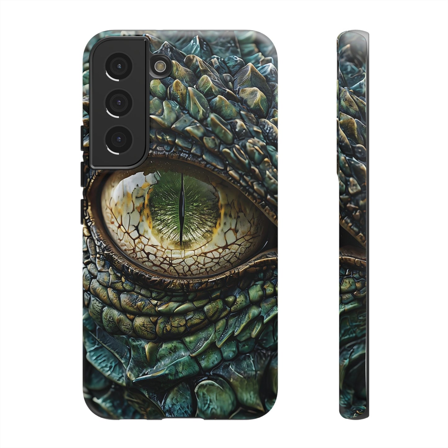 A Dragon's Eye With Intricate Scales phone case design.