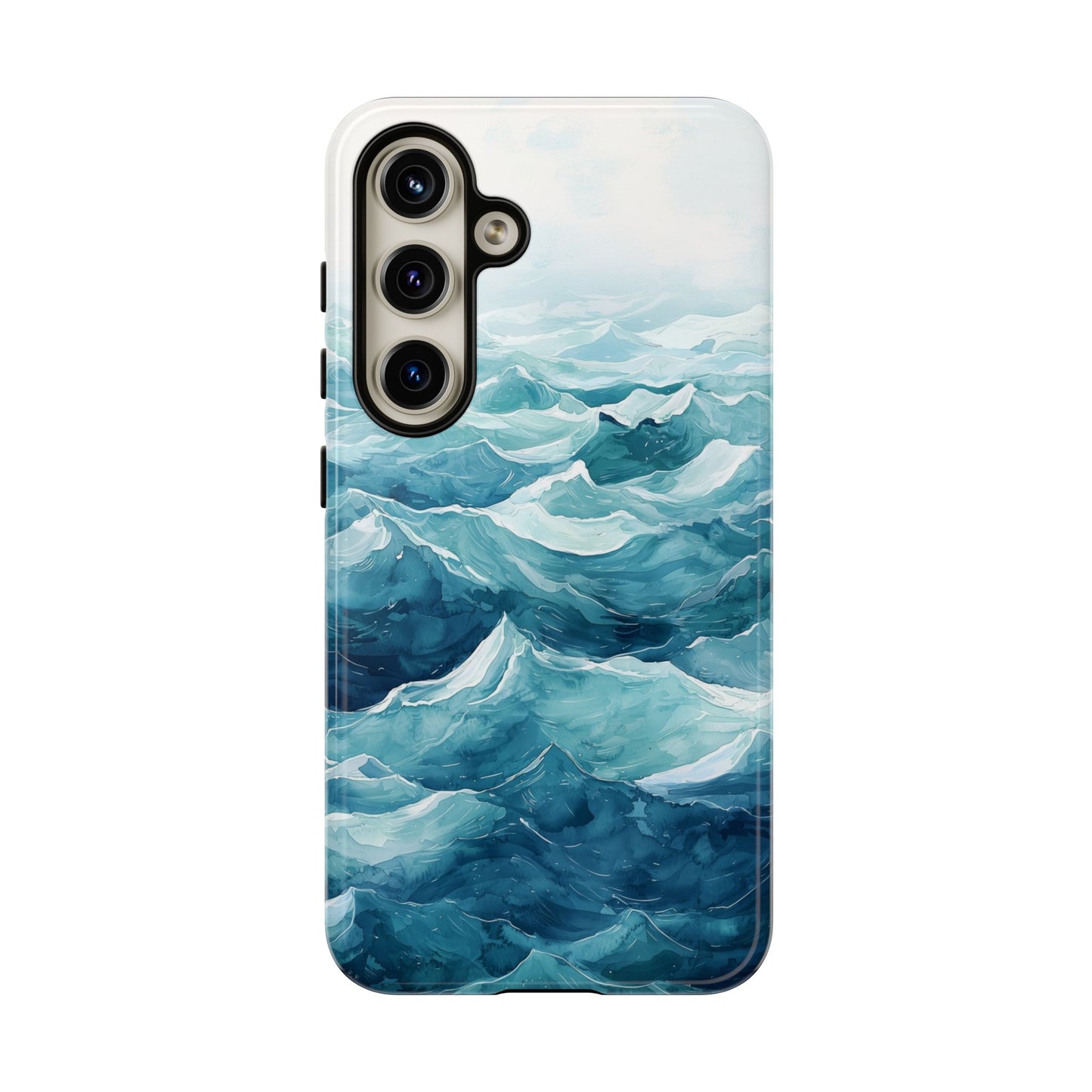 Aqua Drift Watercolor Phone Case for iPhone, google Pixel & Samsung