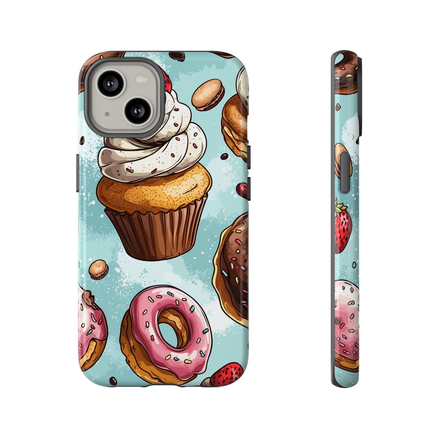 Sweet Bliss: Anime Dessert Delight Phone Case for iPhone, Samsung, Google Pixel