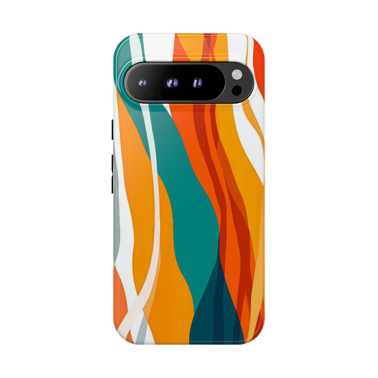 Sunset Waves – Retro Abstract Phone Case for iPhone, Samsung & Pixel