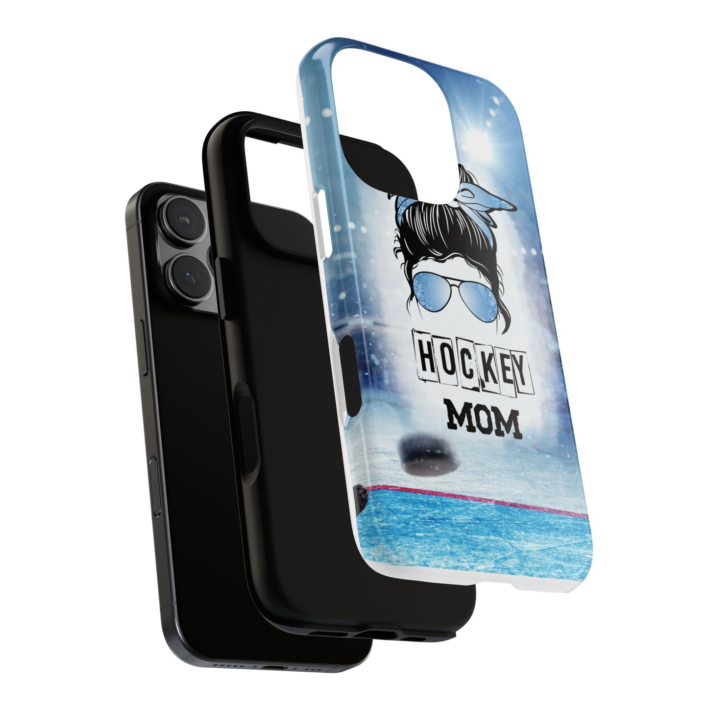 Hockey Mama Phone Case - Protective & Stylish Cover for iPhone, Samsung & Google Pixel, Messy Bun Phone Case, Gift for Game Lover